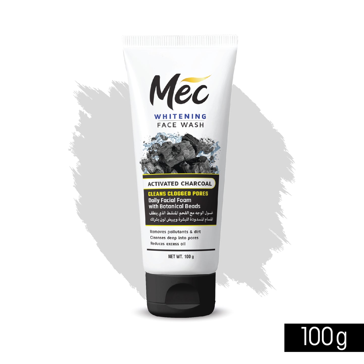 Mec Whitening Activated Charcoal Face Wash 100ml