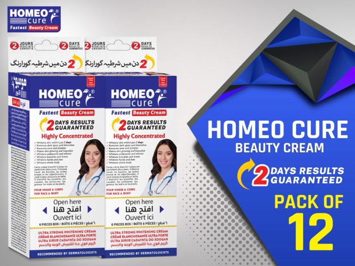 Pack Of 12 Homeo Cure Beauty Cream Highly Concentrated Fastest 2 Days Results Guaranteed