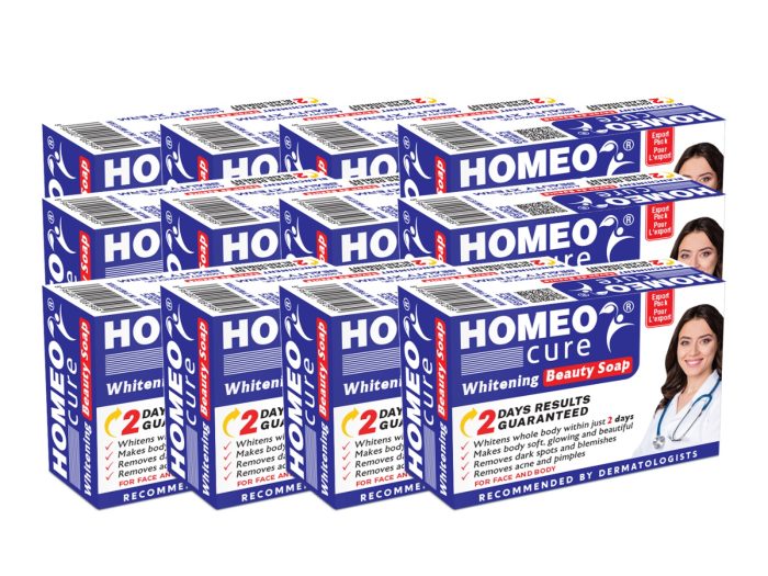 Homeo Cure Whitening Beauty Soap 2 Days Results Guranteed (Pack of 12)