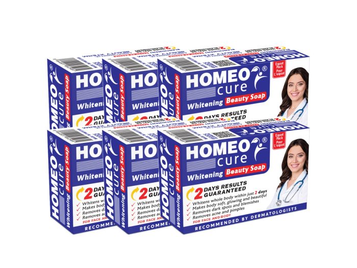 Homeo Cure Whitening Beauty Soap 2 Days Results Guranteed (Pack of 6)