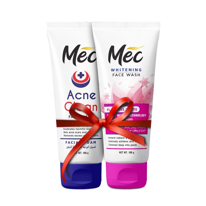 Mec Whitening Face Wash (Pack of 2) Flawless White, Acne Clean