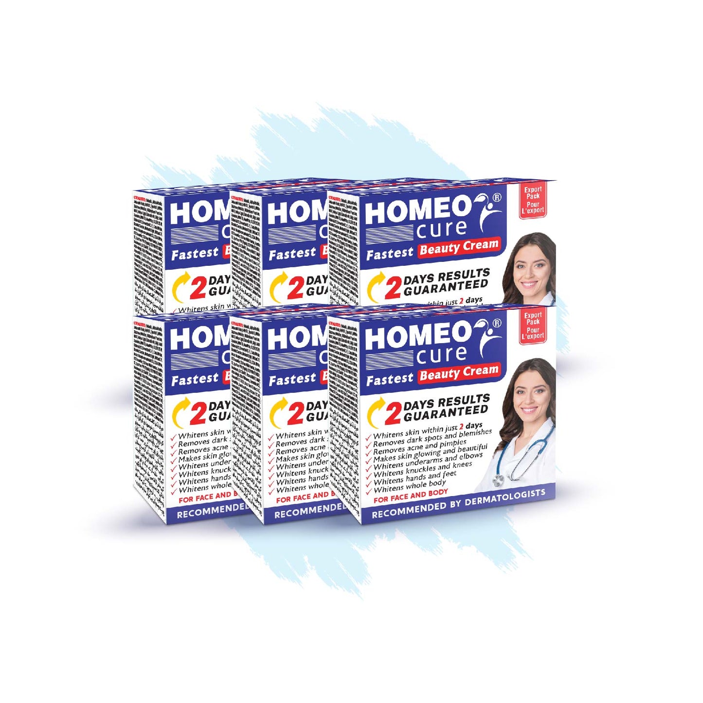 Pack Of 6 Homeo Cure Beauty Cream Highly Concentrated Fastest 2 Days Results Guaranteed