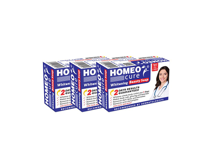 Homeo Cure Whitening Beauty Soap 2 Days Results Guranteed (Pack of 3)